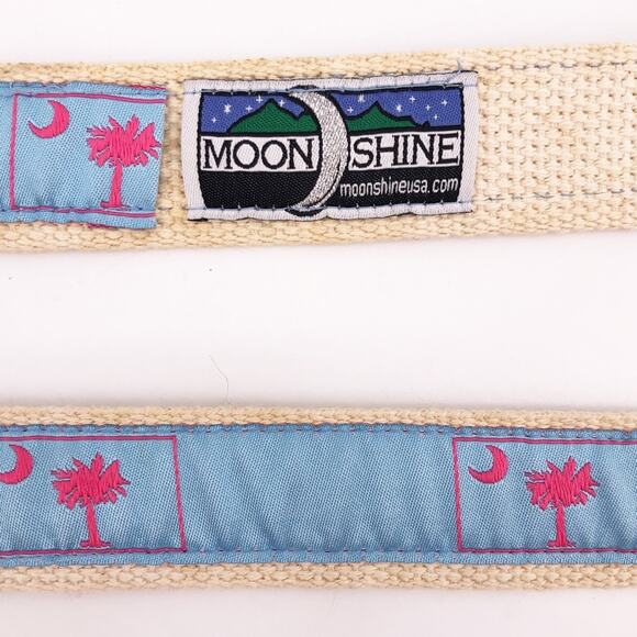 🔴 South Carolina state flag canvas ribbon belt - Picture 3 of 5